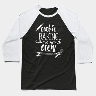 Cookie Baking Crew - Christmas Holiday Baking Green Team Baseball T-Shirt